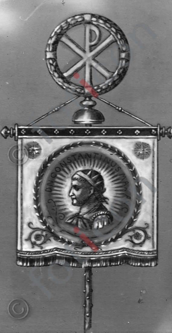 Labarum des Kaisers Konstantin | Labarum of the Emperor Constantine (foticon-simon-107-049-sw.jpg)